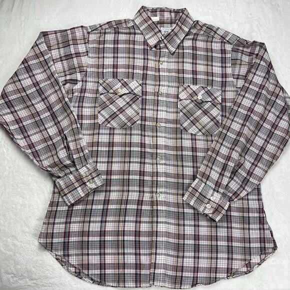 Levi’s USA 1980 Olympic Games Vintage western plaid button down shirt men’s XL